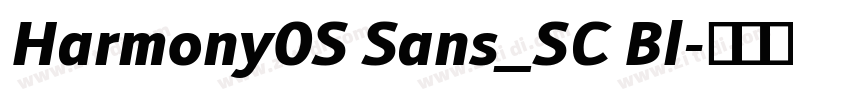 Harmony0S Sans_SC Bl字体转换